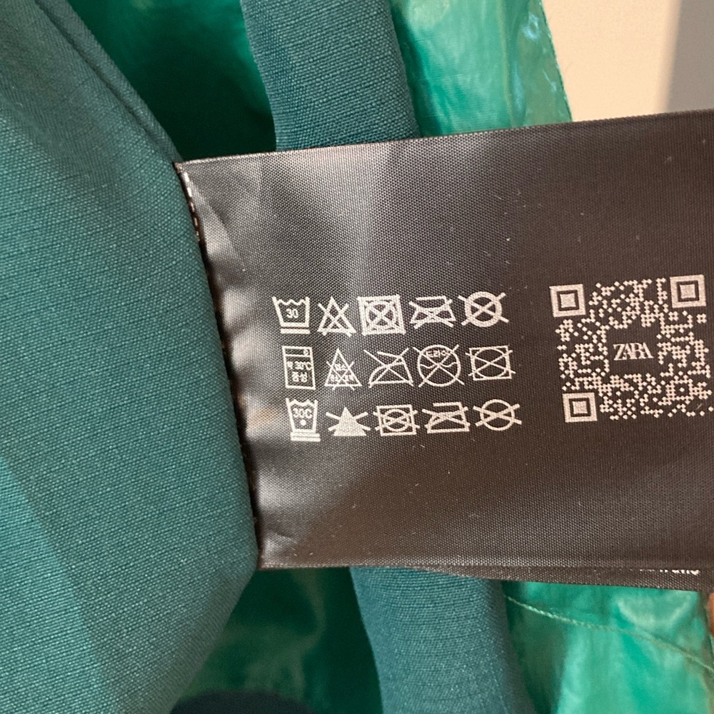 Zara Coated Windbreaker/Rain Jacket Style Bomber Jacket - Picture 16 of 16